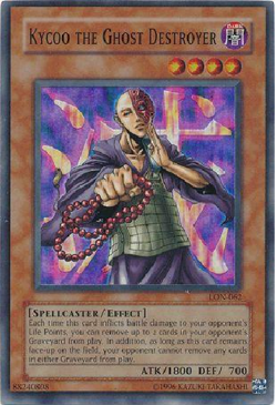 Yu-Gi-Oh! Kycoo the Ghost Destroyer LON-062 Super Rare - Image 1