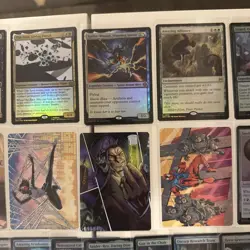 2025 MTG Marvel's Spider-Man Base Rare FOIL 136 Card Lot Extended art Scene - Image 3