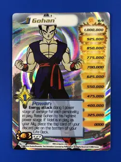 2002 DBZ Dragon Ball Z 169 GOHAN Hi-tech CCG FOIL LIMITED Card TCG - Image 2