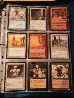 Vintage Magic The Gathering Binder Collection Card Lot MTG 1993-2003 - Image 1