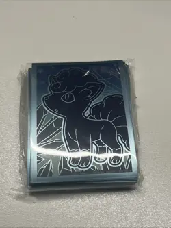 2022 POKEMON SILVER TEMPEST ALOLAN VULPIX 65 COUNT PREMIUM CARD SLEEVES (SEALED) - Image 1