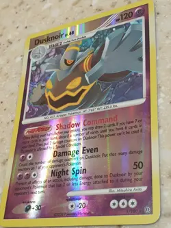 Pokemon Card Stormfront Reverse Holo Dusknoir 1/100 Vintage TCG 2008 - Image 2
