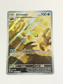 Omanyte 180/165 Scarlet & Violet 151 Holo NM Pokemon Card English - Image 1