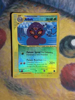 Arbok 3/165 Reverse Holo Rare Gold E Reader Series Expedition Pokemon Card HP - Image 2