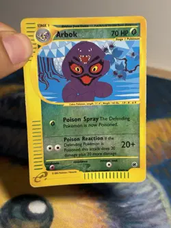 Arbok 3/165 Reverse Holo Rare Gold E Reader Series Expedition Pokemon Card HP - Image 3