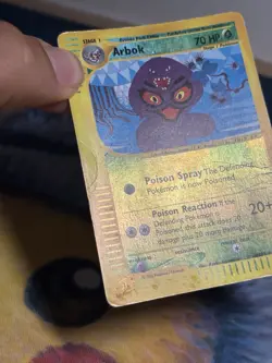 Arbok 3/165 Reverse Holo Rare Gold E Reader Series Expedition Pokemon Card HP - Image 4