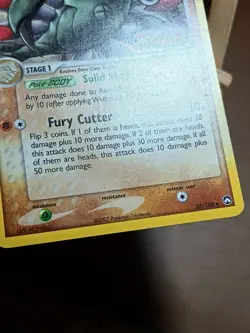 MP Anorith 26/108 EX Power Keepers Stamped Pokemon Card - Image 4