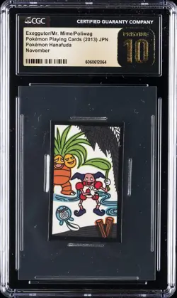 2013 POKEMON PLAYING CARDS EXEGGUTOR/MR. MIME/POLIWAG CGC 10 PRISTINE - Image 1