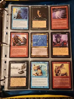 Vintage Magic The Gathering Binder Collection Card Lot MTG 1993-2003 - Image 1