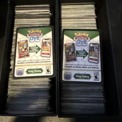 Pokemon TCG 1200+ Code Cards Bulk Lot Unused Codes Multiple Sets Sword Shield Sv - Image 1