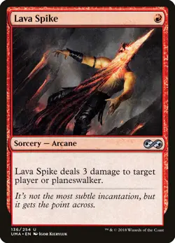Lava Spike Ultimate Masters PLD Red Uncommon MAGIC GATHERING CARD ABUGames - Image 1
