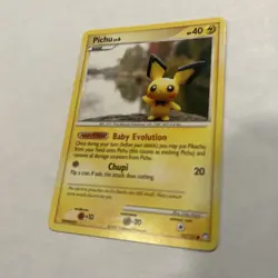 Pichu 93/123 Non Holo Pokemon Card 2007 Mysterious Treasures LP - Image 3