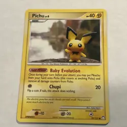 Pichu 93/123 Non Holo Pokemon Card 2007 Mysterious Treasures LP - Image 5