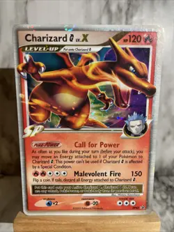 Charizard G LV.X DP45 Diamond & Pearl Black Star Promo Holo Pokemon Card - Image 3