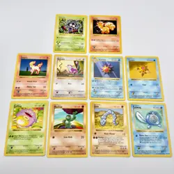 1999 Vintage Pokemon Base Set SHADOWLESS 19 Card Lot - Rare Uncommon Common - LP - Image 3