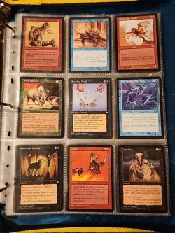 Vintage Magic The Gathering Binder Collection Card Lot MTG 1993-2003 - Image 1