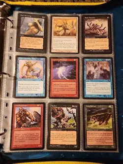 Vintage Magic The Gathering Binder Collection Card Lot MTG 1993-2003 - Image 3