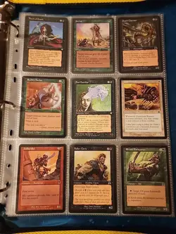 Vintage Magic The Gathering Binder Collection Card Lot MTG 1993-2003 - Image 4
