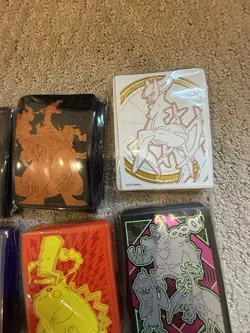 Pokemon TCG Card Sleeve Lot 9 Five ETB 60 Sleeve Packs - Image 3