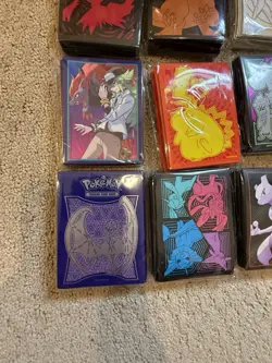 Pokemon TCG Card Sleeve Lot 9 Five ETB 60 Sleeve Packs - Image 4