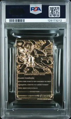 1999 BURGER KING POKEMON GOLD CARDS CHARIZARD PSA 6 - Image 2
