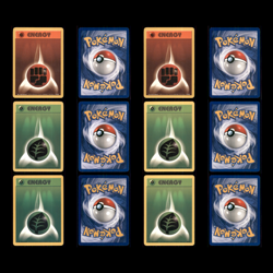 Vintage Pokemon Energy Card Lot 66 Cards MP Base Set 1&2 Double Colorless WOTC - Image 5