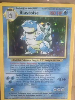 Pokemon TCG Blastoise Holo Card Base Set 2/102 1995 #1 - Image 4