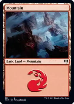 Mint/Near-Mint, English - 4 x MTG Mountain (397) - Foil Kaldheim - Image 1