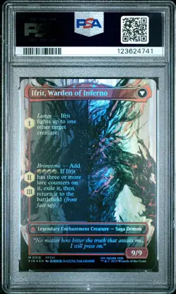 4741 Clive Ifrit Dominant 2025 MTG Final Fantasy #0318 Artist Foil PSA 10 - Image 2