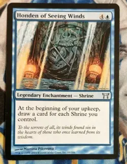 Honden of Seeing Winds MTG Champions of Kamigawa Uncommon Slightly Played x1 SC4 - Image 2