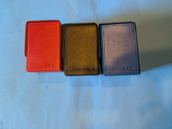 Magic the Gathering Ultra Pro Alcove Flip Deck Boxes - Set of 3 (Black/Red/Blue) - Image 5