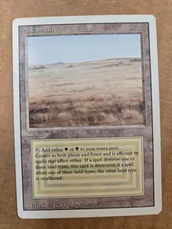 MTG Magic The Gathering MP Revised SAVANNAH - Image 1