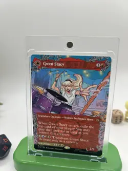 MTG magic SPIDERMAN spm BORDERLESS GWEN STACY GHOST SPIDER #209 MYTHIC - Image 2