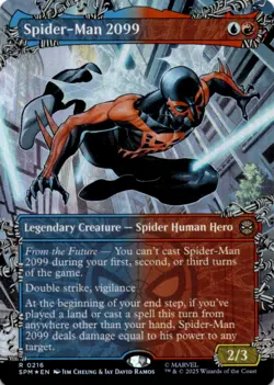 MTG Spider-Man 2099 (0216) (Borderless) Foil NM Marvel's Spider-Man Magic 216 - Image 1