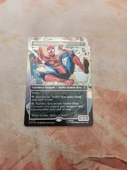 Spectacular Spider-Man Borderless Foil Marvel's Spider-Man MTG NM - Image 1