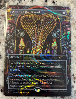 Magic the Gathering Secret Lair Encyclopedia Altar of the Brood (Halo Foil) MTG - Image 1