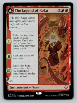 The Legend of Roku FOIL - MTG Avatar: The Last Airbender TLA - Image 1