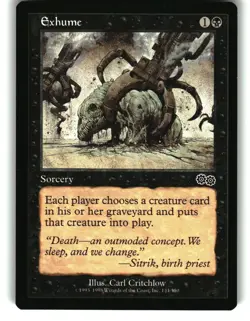 Magic the Gathering - Urza's Saga Exhume 134 Common 1998 - Image 1