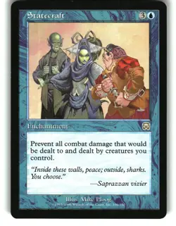 Magic the Gathering - Mercadian Masques Statecraft 106 Rare 1999 - Image 1