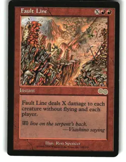 Magic The Gathering - Urza's Saga Fault Line 185 Rare 1998 - Image 1