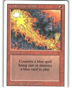 Magic The Gathering - Revised Edition Red Elemental Blast Common 1994 - Image 1