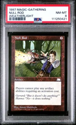 Magic the Gathering - Weatherlight Null Rod 1997 PSA 8 - Image 1
