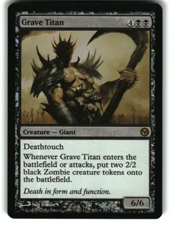 Magic the Gathering - Media Promos Grave Titan 2012 Promo Foil - Image 1