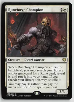 Runeforge Champion R Promo Pack: Kaldheim 26 NM - Image 1