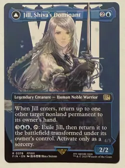 Jill, Shiva's Dominant Borderless - Final Fantasy MTG - Image 1
