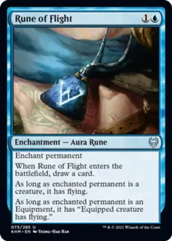Rune of Flight - Kaldheim #075/285 MTG Magic The Gathering - Image 1