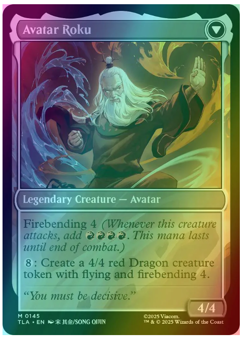 The Legend of Roku // Avatar Roku - Foil Avatar MTG - Image 2