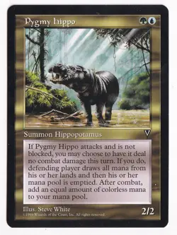 MTG 1996 Pygmy Hippo - Visions - Summon Hippopotamus - Multi-Color - Image 1