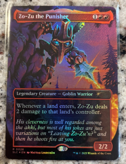 Magic the Gathering Secret Lair Encyclopedia Zo-Zu the Punisher FOIL MTG - Image 1
