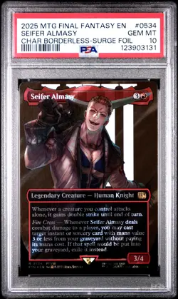 123903131 Seifer Almasy 2025 MTG Final Fantasy #0534 Surge Foil PSA 10 - Image 1